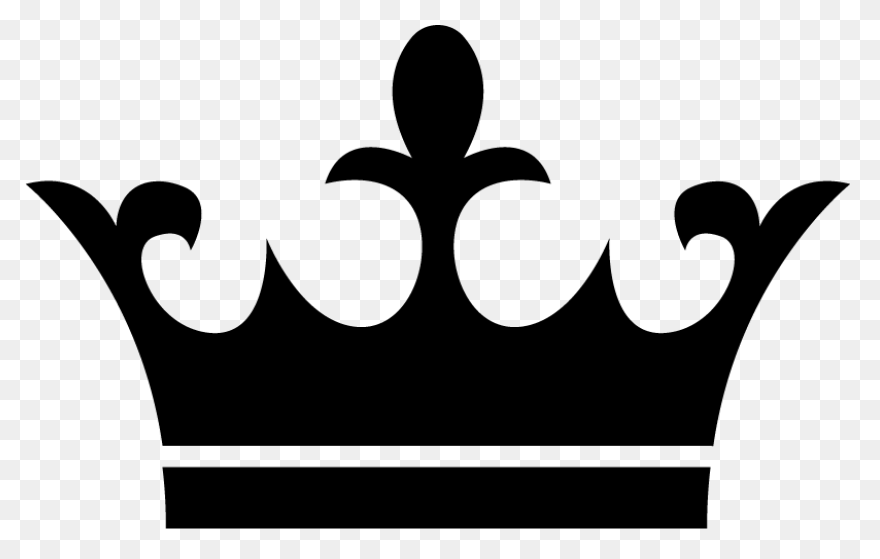 Free Black And White Queen Crown, D
