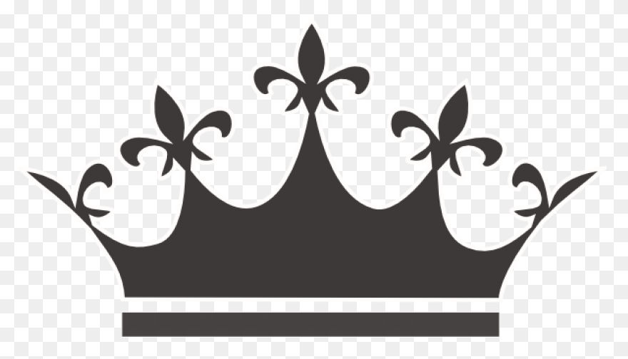 Free Black And White Queen Crown, D