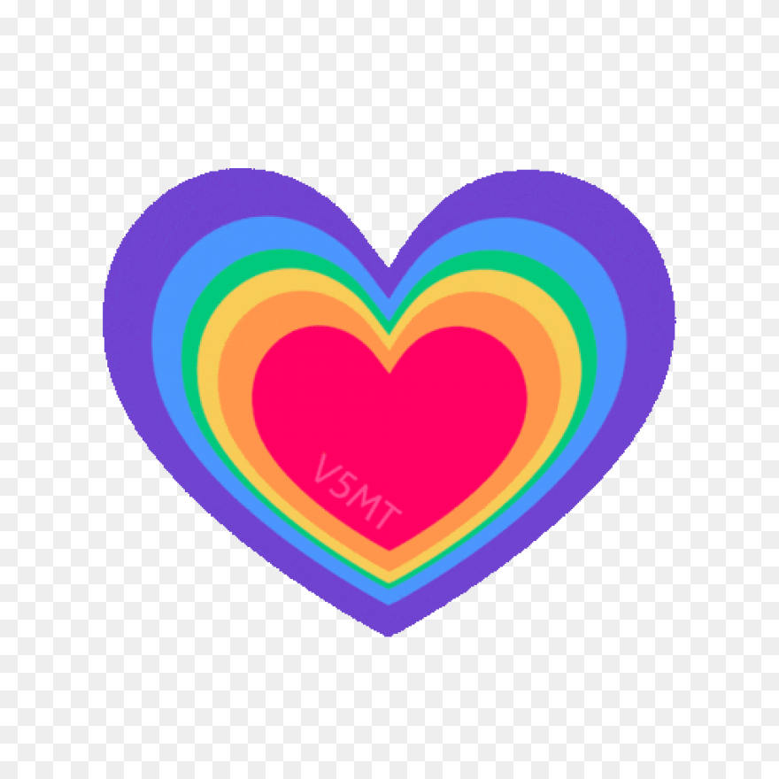 Rainbow Heart Bubble Pop Fidget Toy