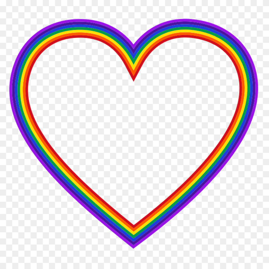 Rainbow Heart Bubble Pop Fidget Toy