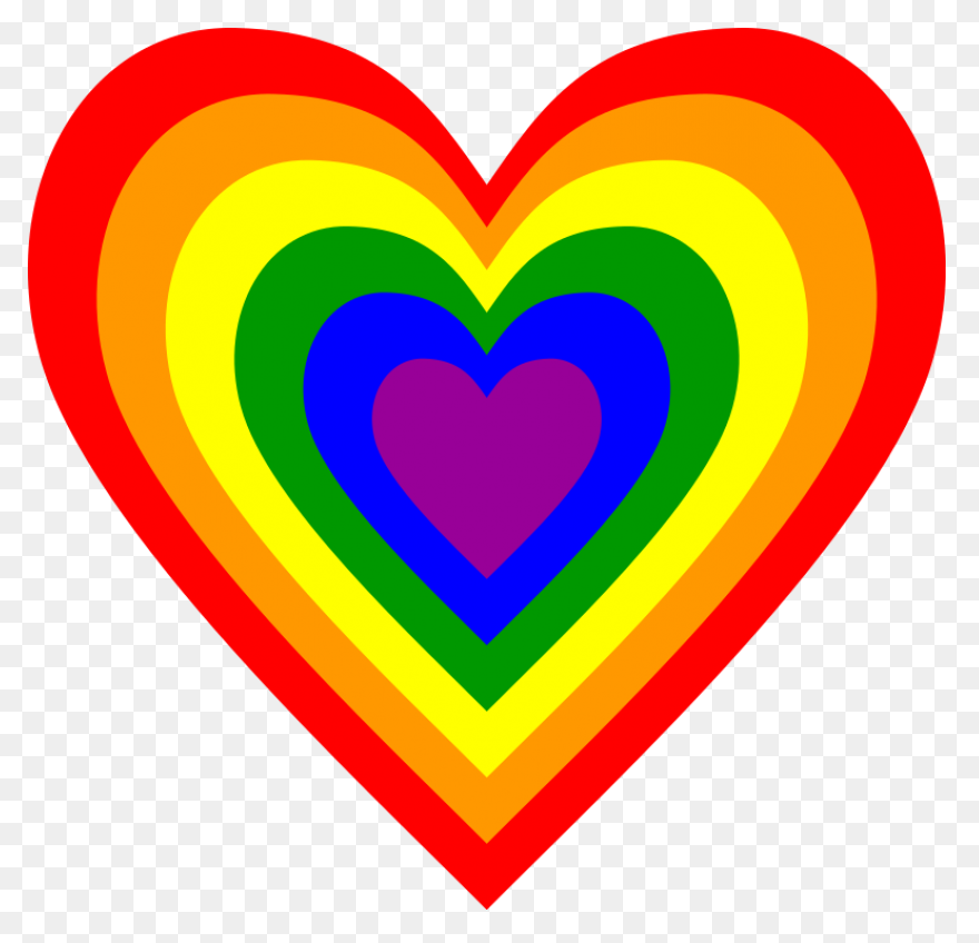 Rainbow Heart Bubble Pop Fidget Toy
