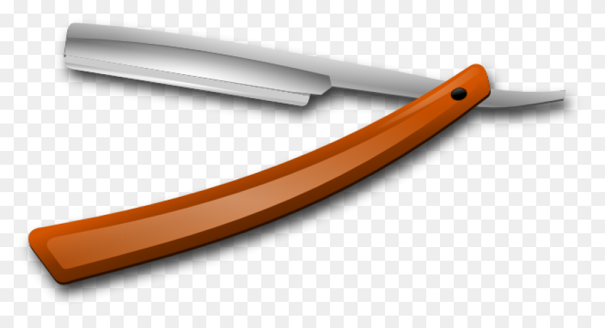 Double Edged Razor Blade Silhouette