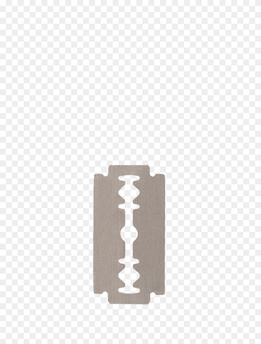 Double Edged Razor Blade Silhouette
