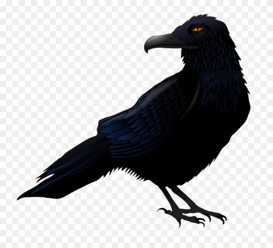 Raven Silhouette Clipart - ClipartF
