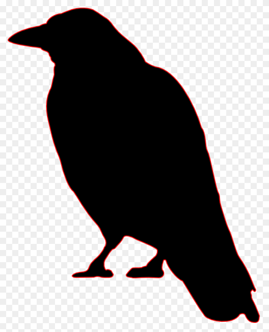 Raven Silhouette Clipart - ClipartF
