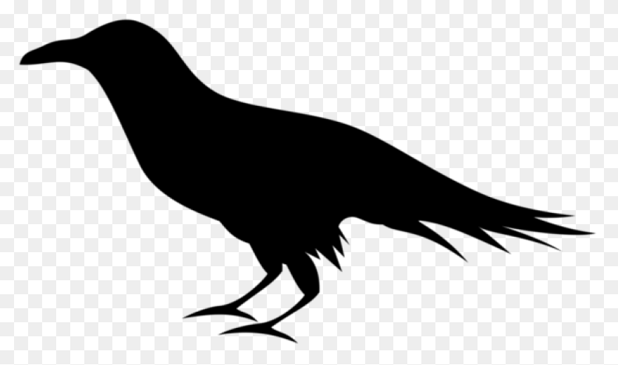 Raven Silhouette Clipart - ClipartF