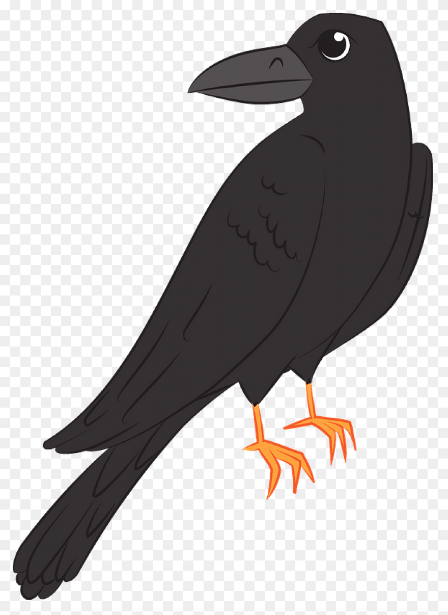 Raven Silhouette Clipart - ClipartF