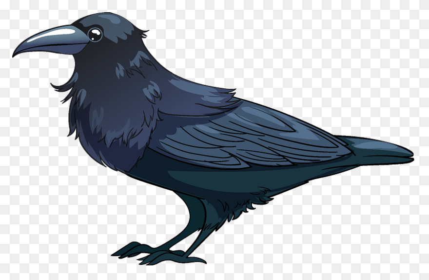 Raven Silhouette Clipart - ClipartF