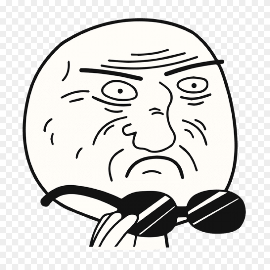 Rage Comic Internet Meme Face Decal