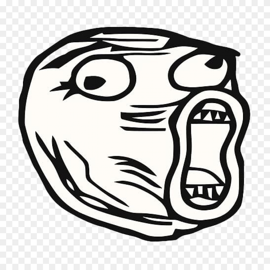 Rage Comic Internet Meme Face Decal
