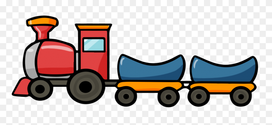 Cartoon Train Tracks Train With - Railroad Tracks