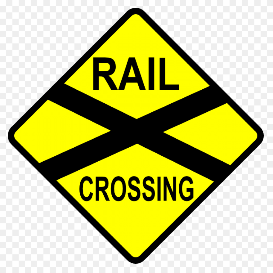 Cartoon Train Tracks Train With Rai