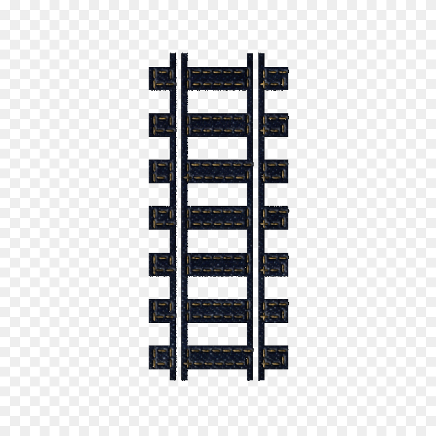 Cartoon Train Tracks Train With Rai