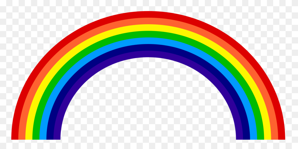 Rainbow With Clouds Clip Art | Rain