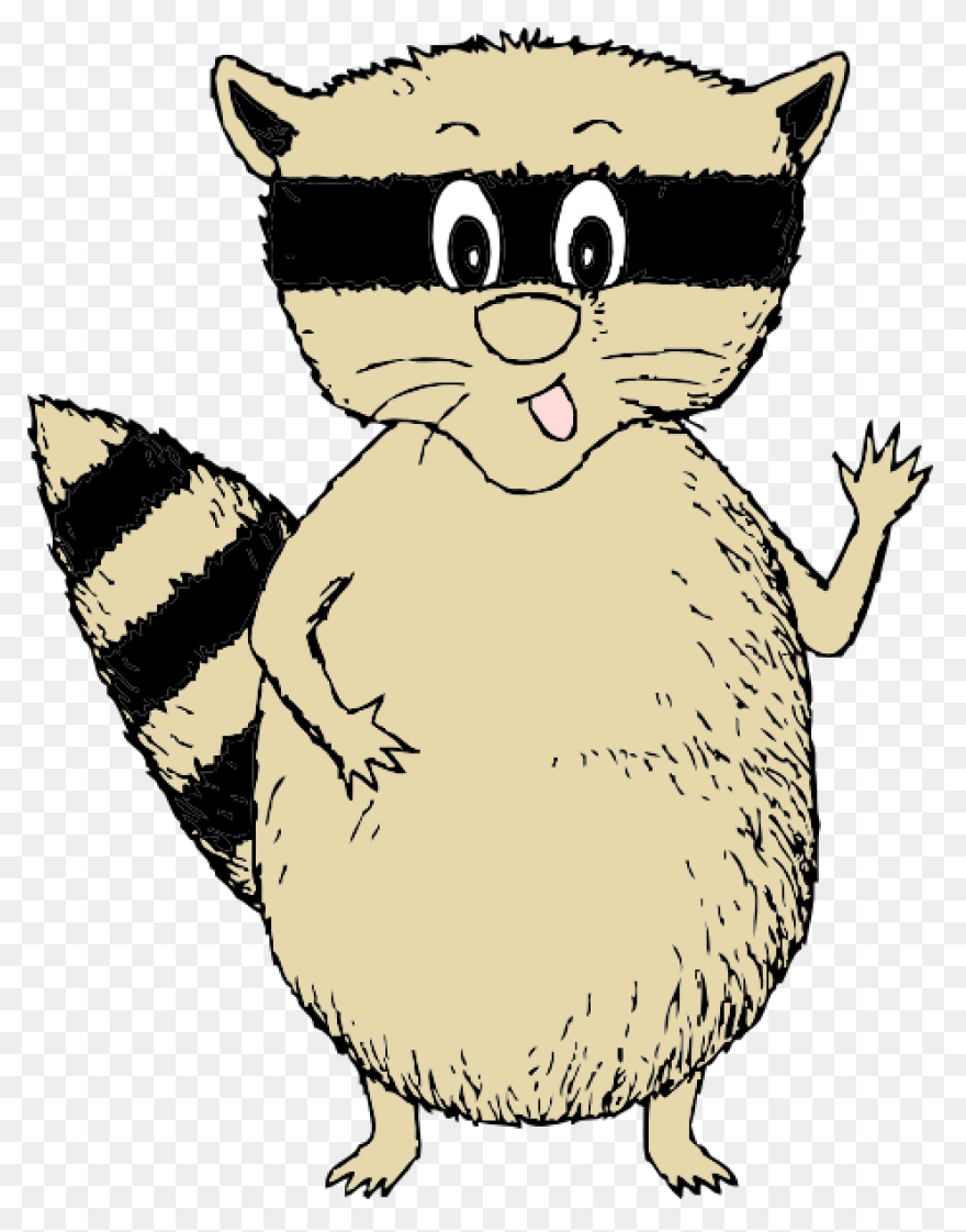 Raccoon Clipart At .com Vector - Raccoon