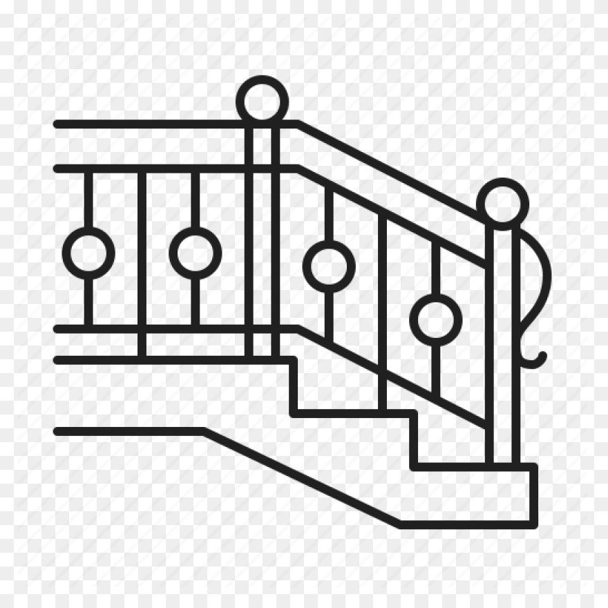 Blacksmith Metal Railing Stairs Icon - Railing