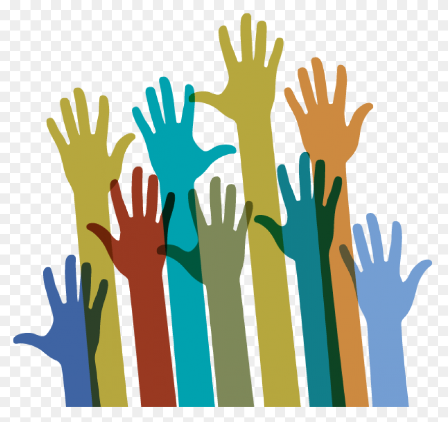 Finger Hand Clip Art - Hands Raised