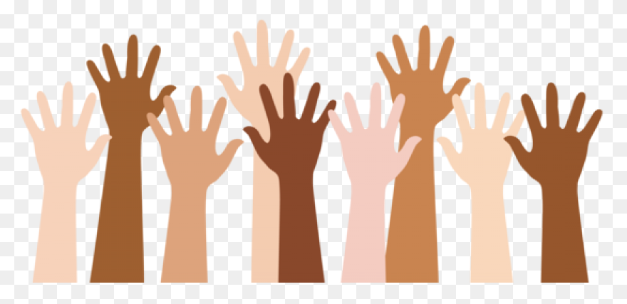 Finger Hand Clip Art - Hands Raised