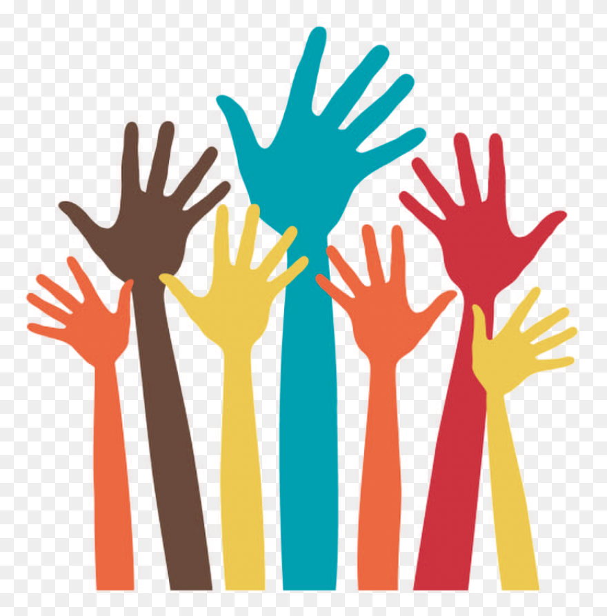 Finger Hand Clip Art - Hands Raised