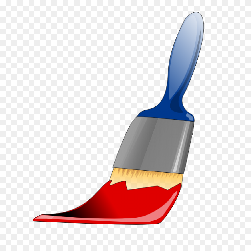 Paint Brush With Red Paint - Red Paint Stroke