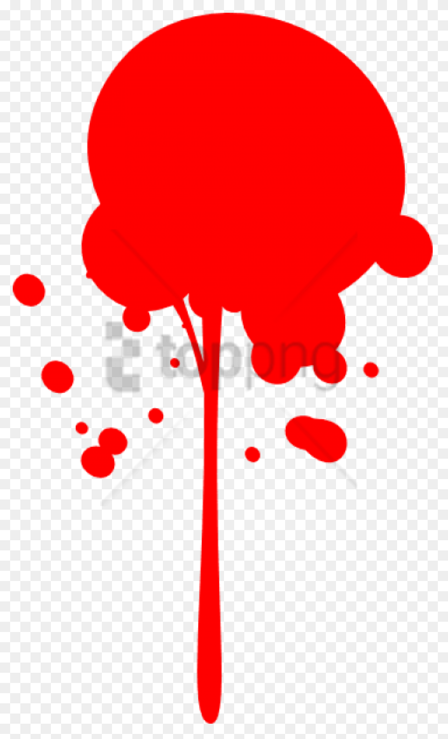 Free Red Paint Splatter Transparent
