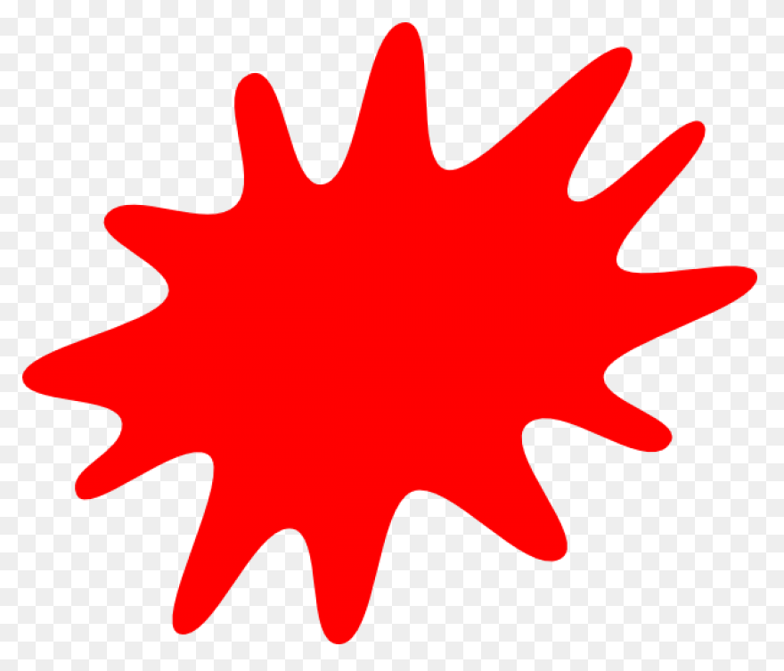 Free Red Paint Splatter Transparent