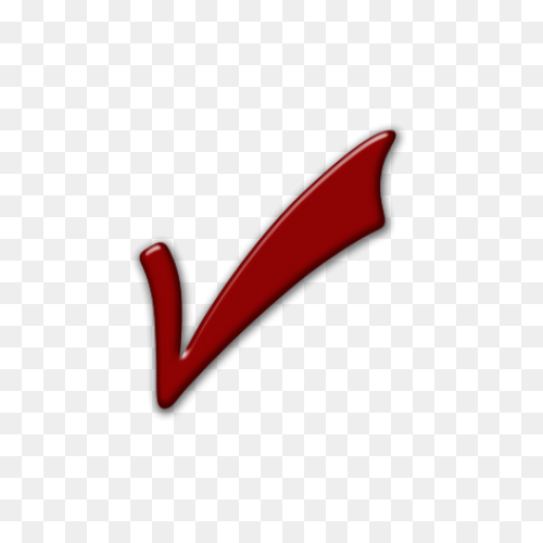 Red Check Mark 7 Icon - Free Red Ch