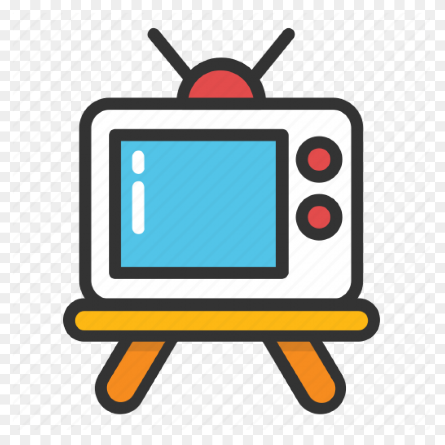 Retro Television Clipart - Clipart 