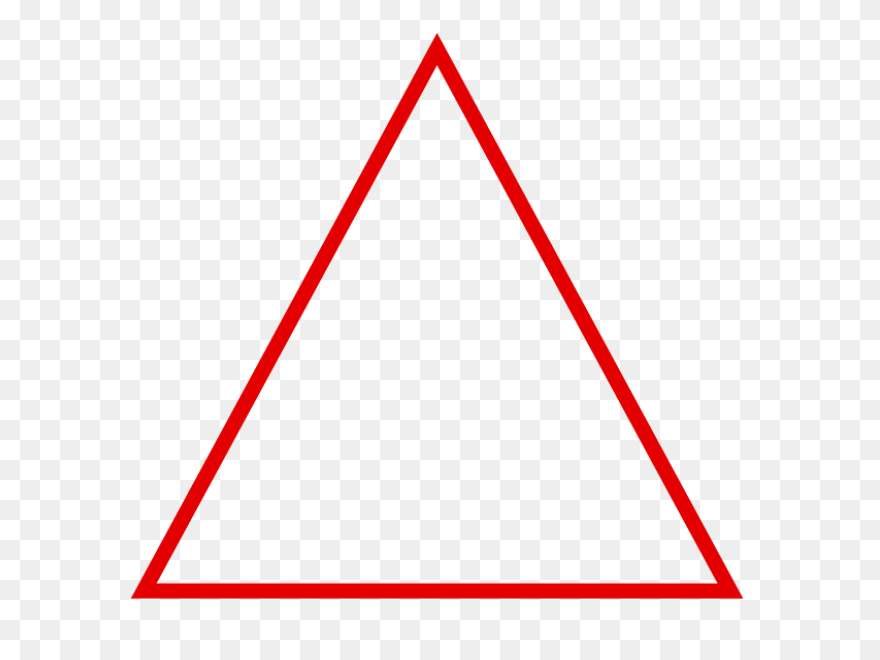 Red Triangle Icon - Free Red Shape 