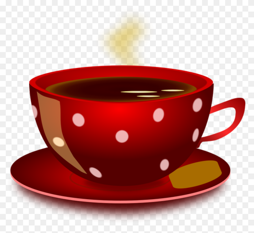 Red Coffee Cup Png Clipart Image | 