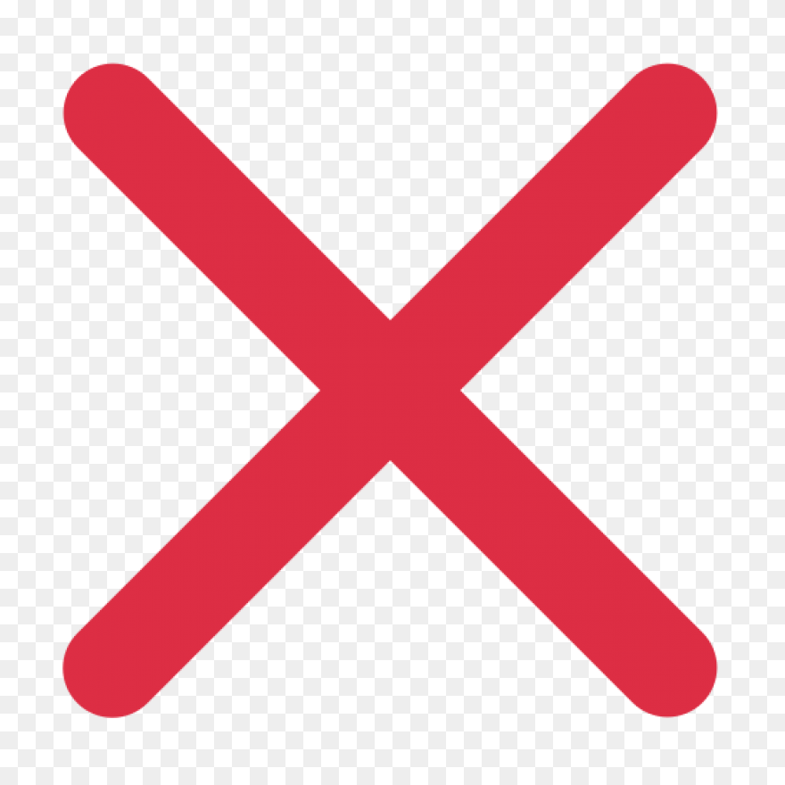 Red X Mark 4 Icon - Free Red X Mark