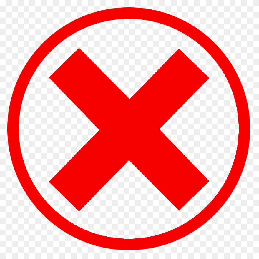 Red X Mark 4 Icon - Free Red X Mark