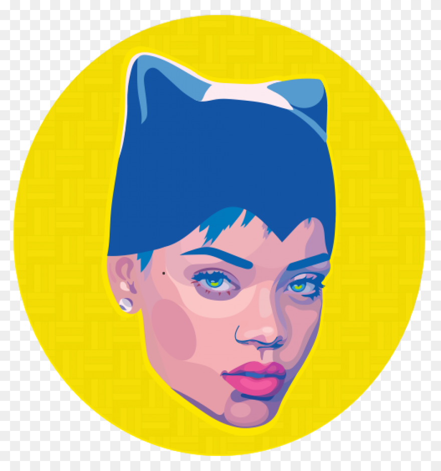 Rihanna Clipart Superhero Illustration Png - Rihanna