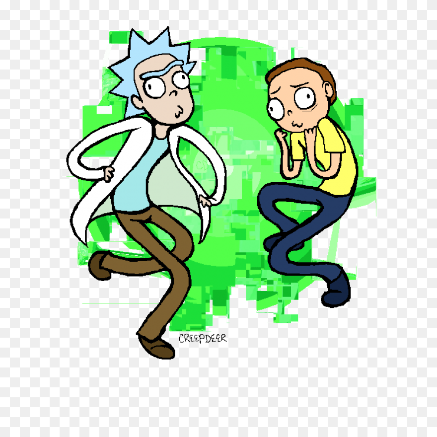 Rick & Morty Dab Portal Clipart