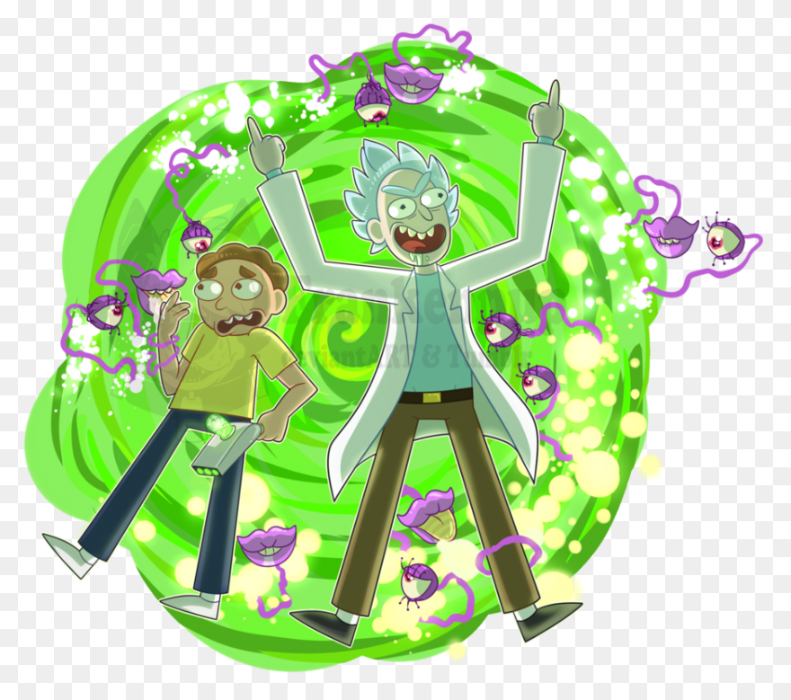 Rick & Morty Dab Portal Clipart