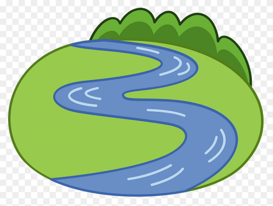 Stream Clipart Wide River - Png Dow