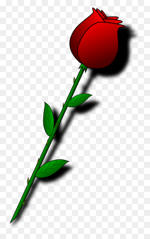 Red Rose Vector Art - Free Clip Art