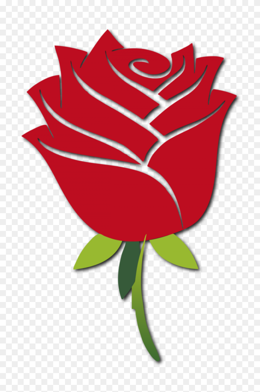 Red Rose Vector Art - Free Clip Art