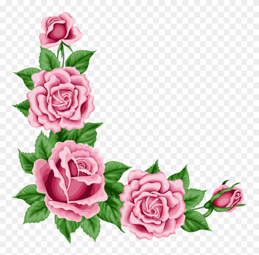 Free Rose Border Design, Download F