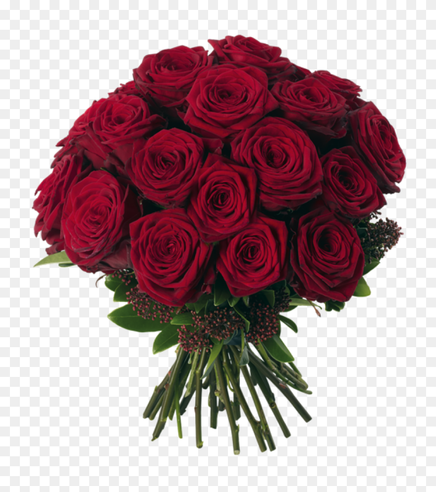 Flower Bouquet Rose Red, White And 