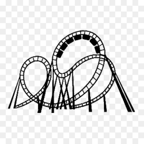 Rollercoaster Drawing - ClipartFlar