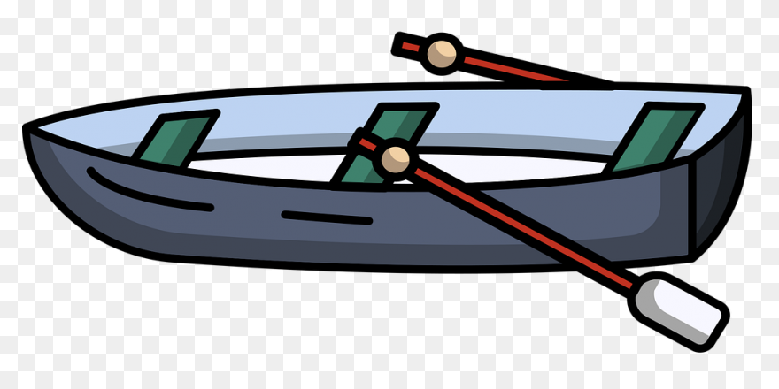 Row Boat Clipart Red - Png Download