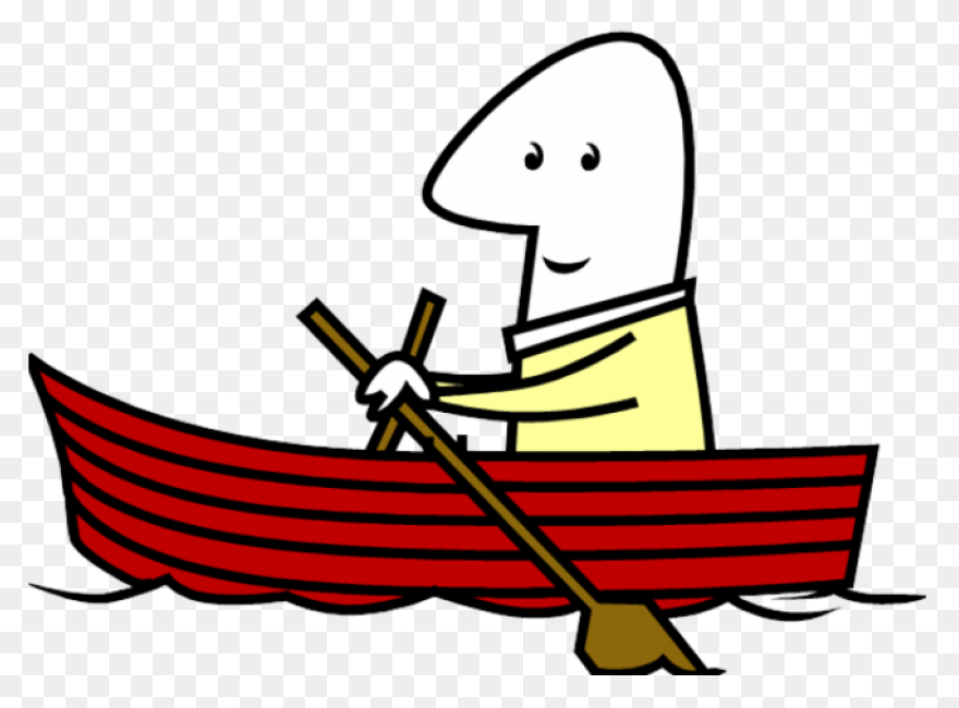 Row Boat Clipart Red - Png Download