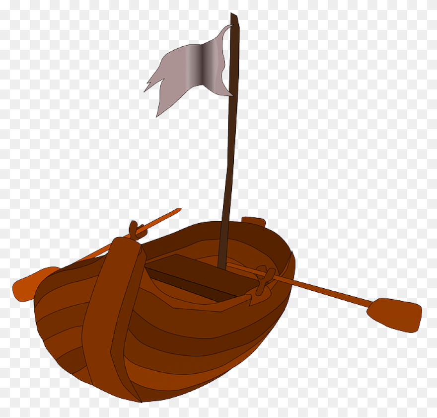 Row Boat Clipart Red - Png Download