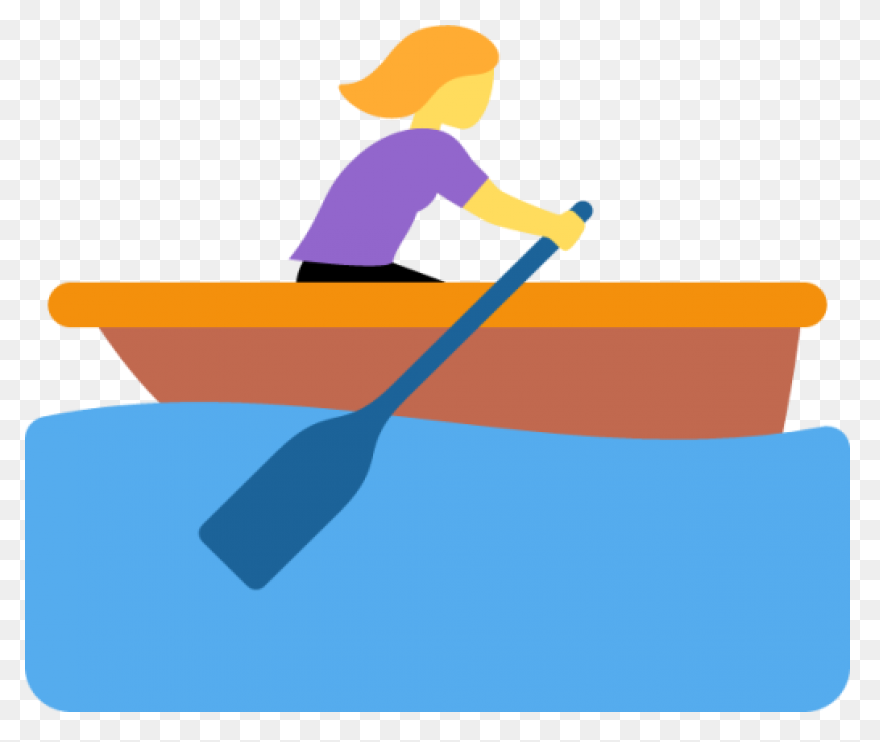 Row Boat Clipart Red - Png Download