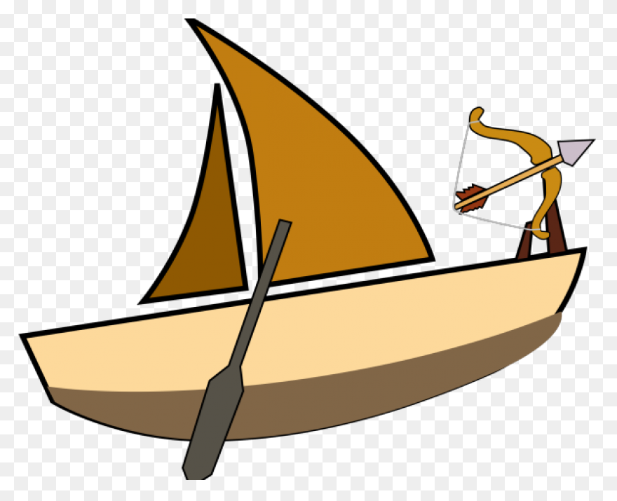 Row Boat Clipart Red - Png Download