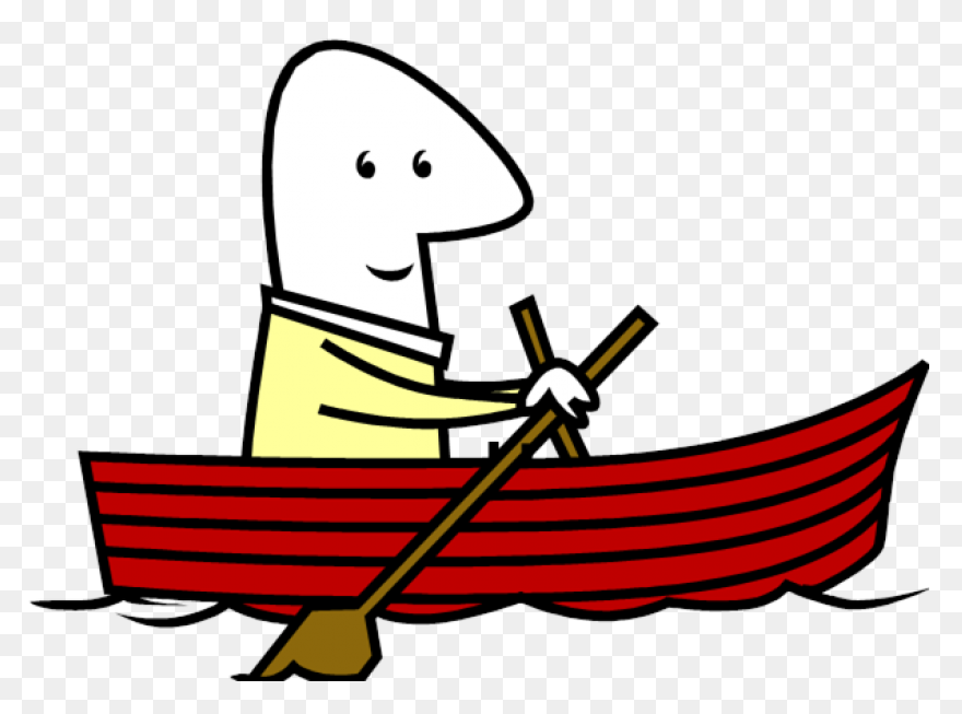 Row Boat Clipart Red - Png Download