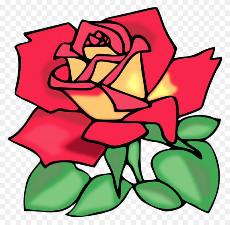 Red Rose Vector Art - Free Clip Art
