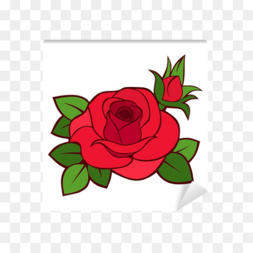 Red Rose Vector Art - Free Clip Art