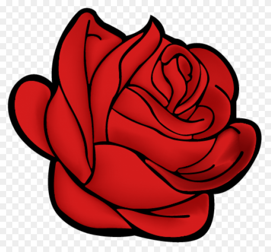 Red Rose Vector Art - Free Clip Art